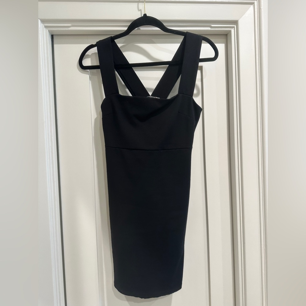 Blue Blush Black Mini Dress